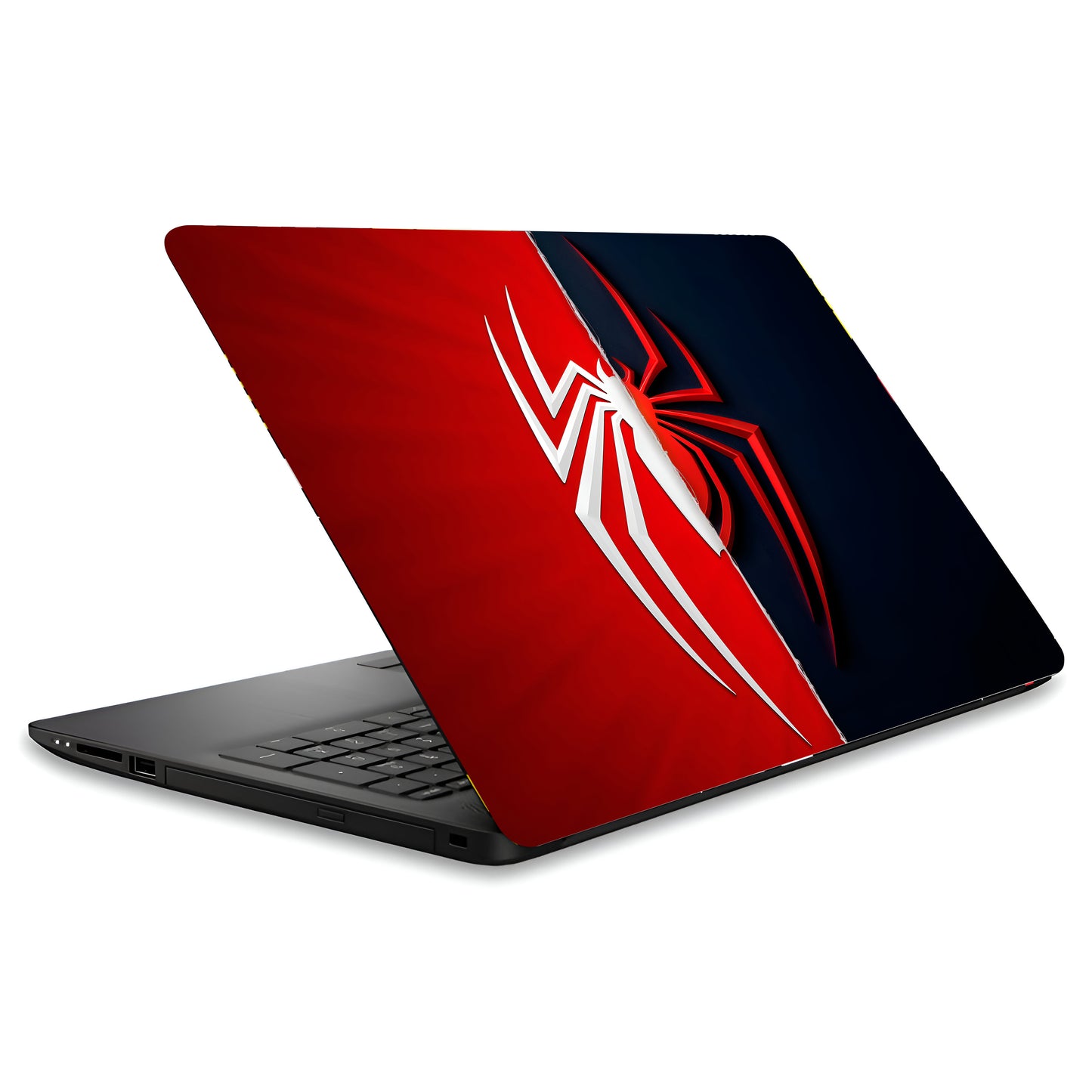 white and red spider emblem Laptop skin