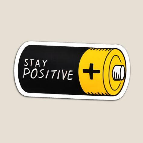 Stay Positive Battery Sticker 🔋✨