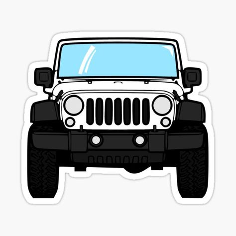 Jeep Front View Sticker – Built for Adventure