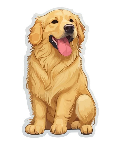 Golden Retriever Sticker