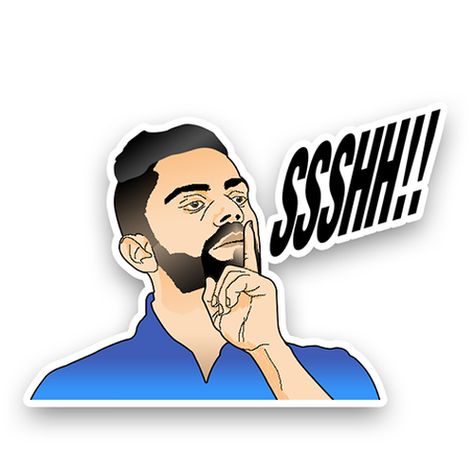 "SSHH!!" Expression Sticker