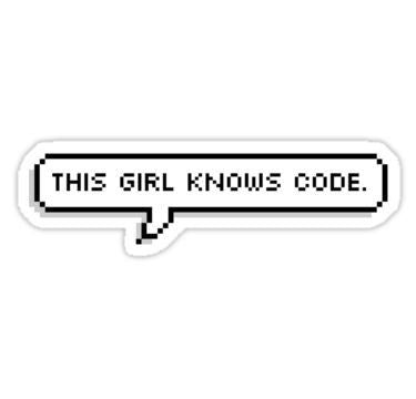 This Girl Knows Code Sticker