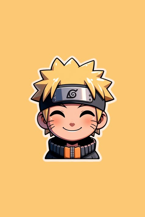 Chibi Naruto Uzumaki Sticker - Anime