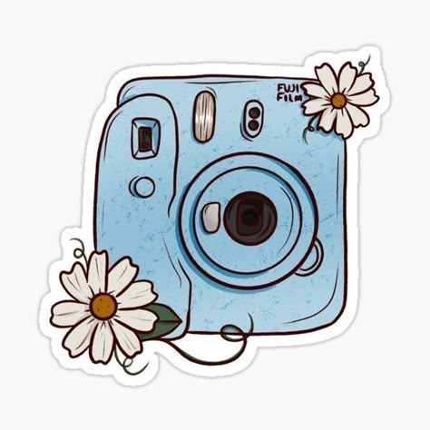 Vintage Camera Aesthetic Sticker 🌸📷