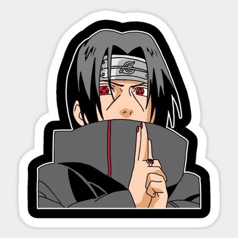 Itachi Uchiha Cartoon Sticker