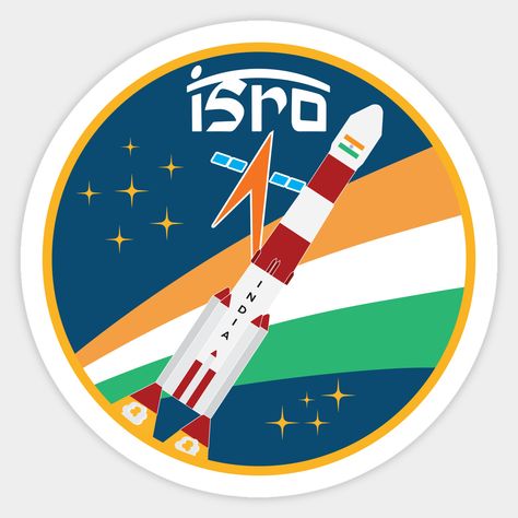 ISRO Rocket Sticker – Celebrate India’s Space Journey 🇮🇳