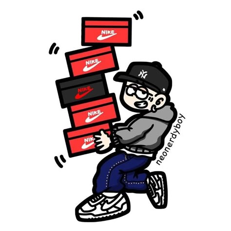 Sneakerhead Sticker – Nike Box Collector Design