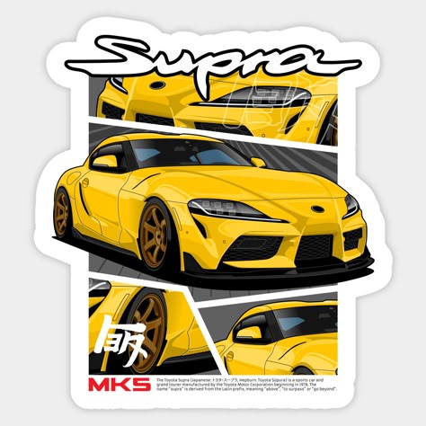 Supra MK5 Sticker – JDM Car Enthusiast Design