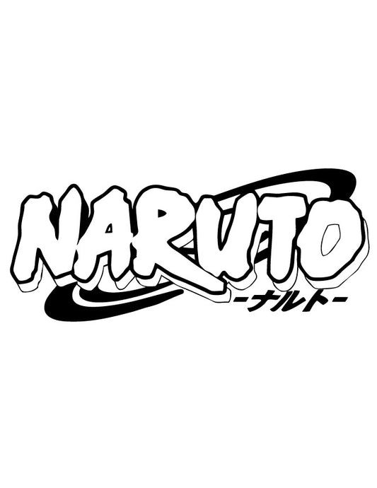Naruto Logo Sticker – Anime Cartoon Design 🍃