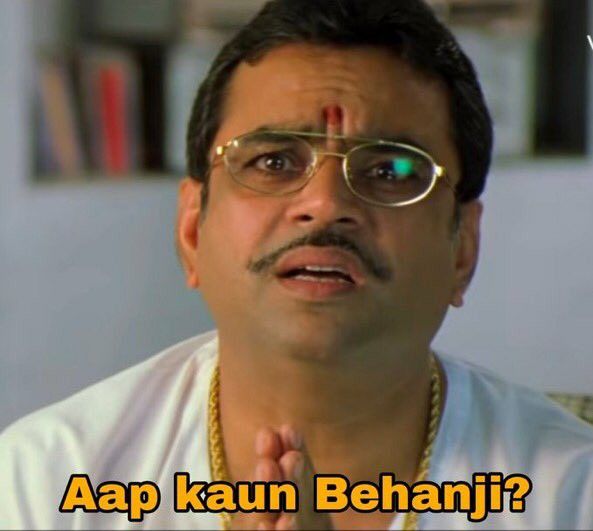 Aap Kaun Behanji? Meme Sticker