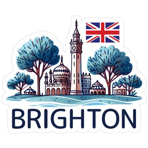 Brighton Sticker – Seaside Charm of the UK