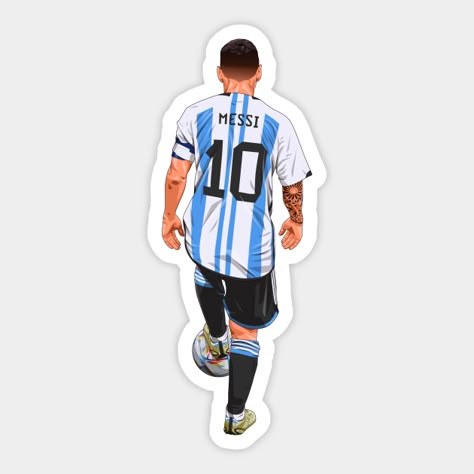 Messi #10 Argentina Sticker – For True Football Fans 🇦🇷⚽