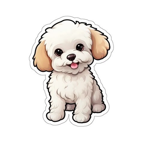 Cute Fluffy Puppy Sticker