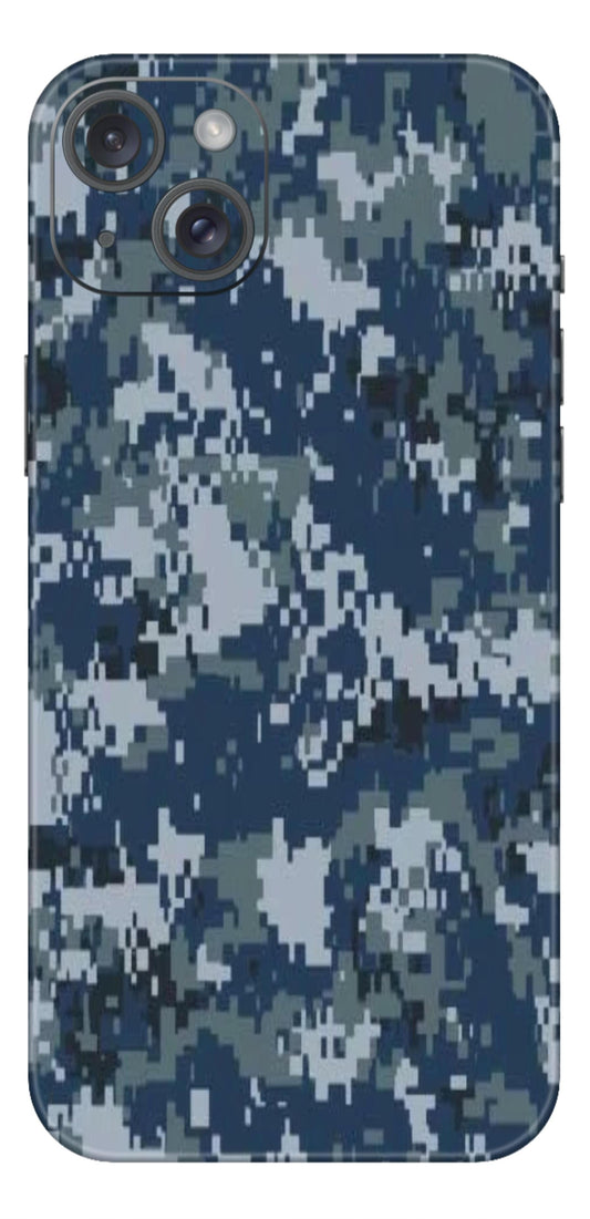 Dark Blue Camo Mobile Skin