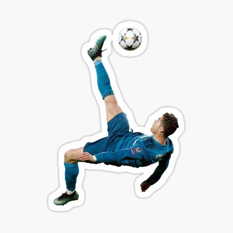 Cristiano Ronaldo Bicycle Kick Sticker – Iconic Goal Moment ⚽🔥