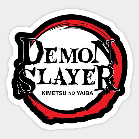 Demon Slayer Logo Sticker - Anime