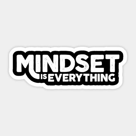 Mindset Is Everything Sticker 🧠⚡