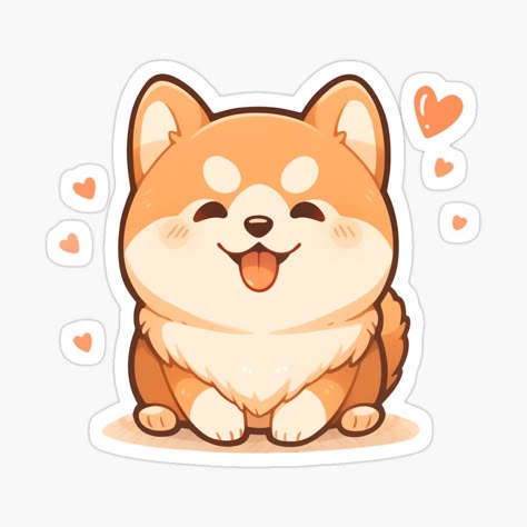 Adorable Shiba Inu Sticker