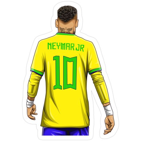 Neymar Jr #10 Brazil Sticker – Show Your Samba Spirit 🇧🇷⚽