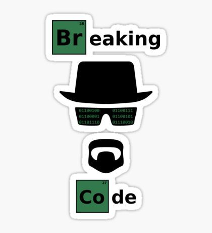 Breaking Code Sticker – Funny Programmer & Developer Decal