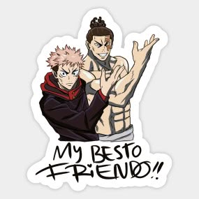 My Besto Friendo Sticker – Jujutsu Kaisen Anime Design