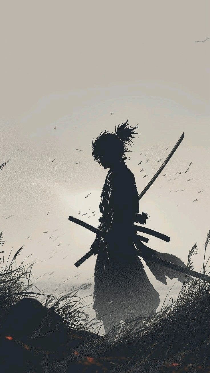 Samurai Swordsman A4 Size Wallpaper