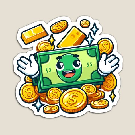 Money Cartoon Sticker 💰🎉