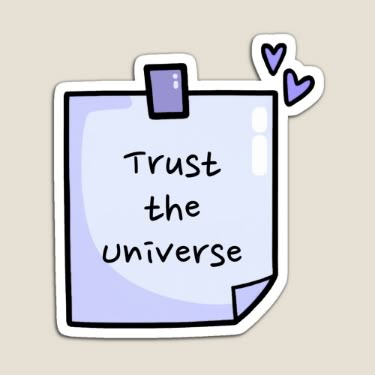 Trust the Universe Sticker 🌙✨