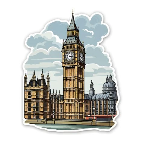 London Big Ben Sticker – Iconic UK Landmark