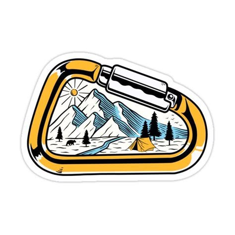 Carabiner Adventure Sticker