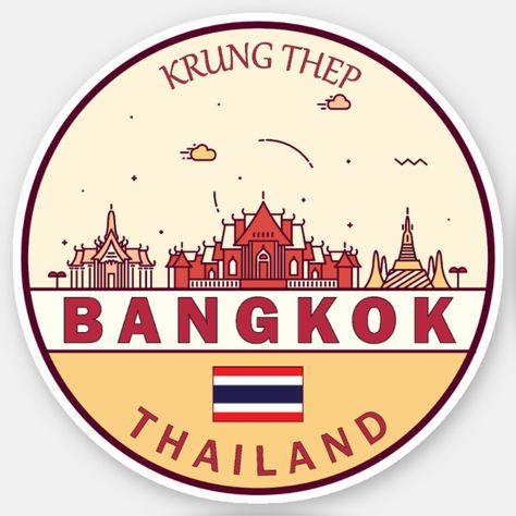 Bangkok City Sticker – The Heart of Thailand