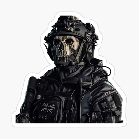 Tactical Ghost Soldier Sticker - Army