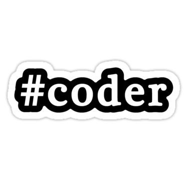 #Coder Sticker
