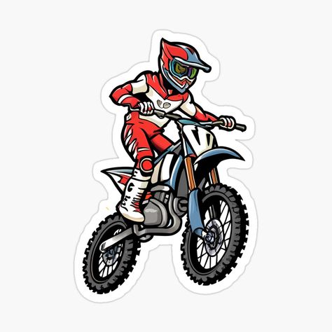 Motocross Rider Sticker