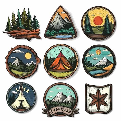 Adventure Patch Sticker Set