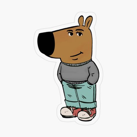 Cool Dog Cartoon Sticker