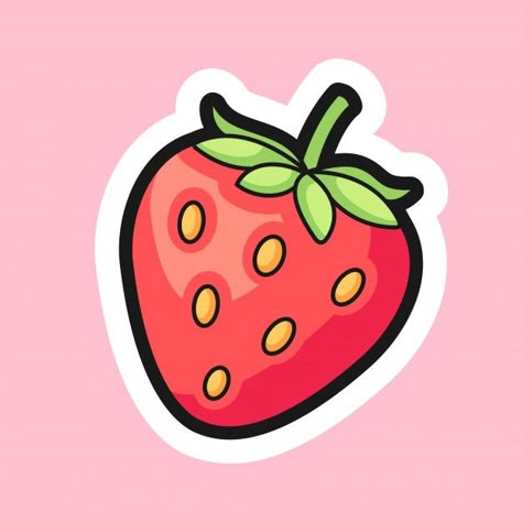 Strawberry Delight Sticker 🍓✨