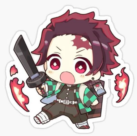 Chibi Tanjiro Kamado Sticker - Anime