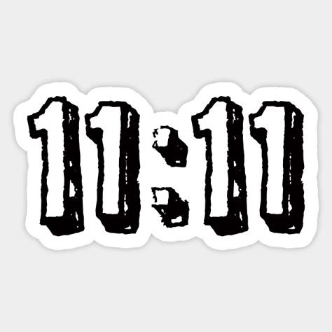 11:11 Angel Number Sticker 🌌💫