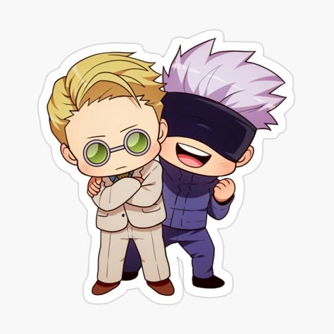 Gojo & Nanami Chibi Sticker – Jujutsu Kaisen Duo