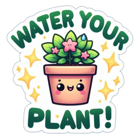 Water Your Plant! Sticker 🌱💧