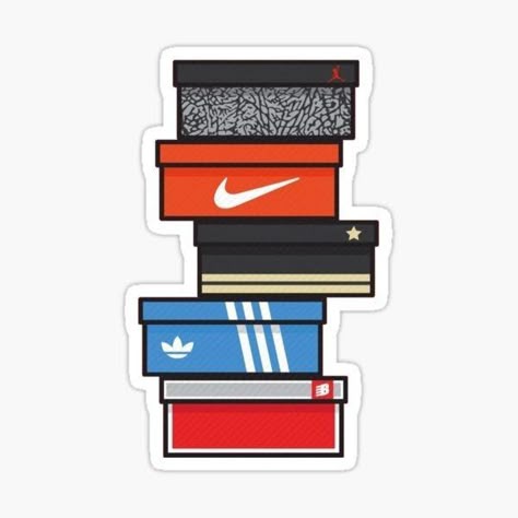 Sneaker Box Stack Sticker – Collector’s Edition