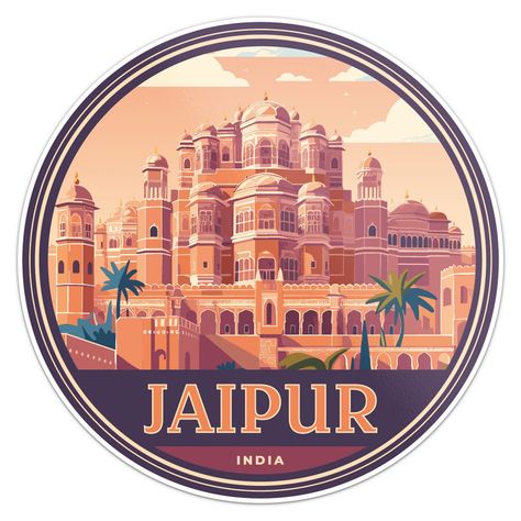 Jaipur Sticker – The Pink City of India
