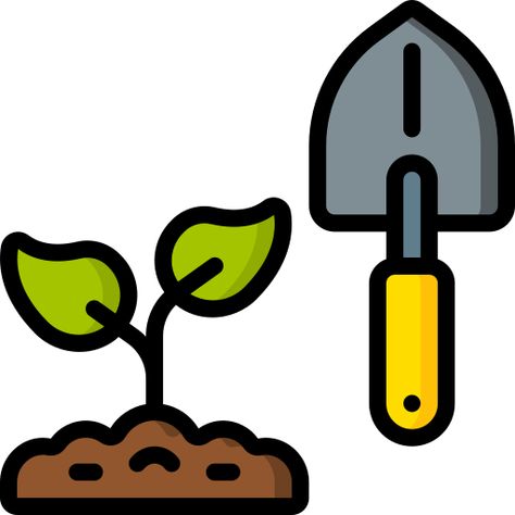 Seedling & Shovel Gardening Sticker 🌱🪓