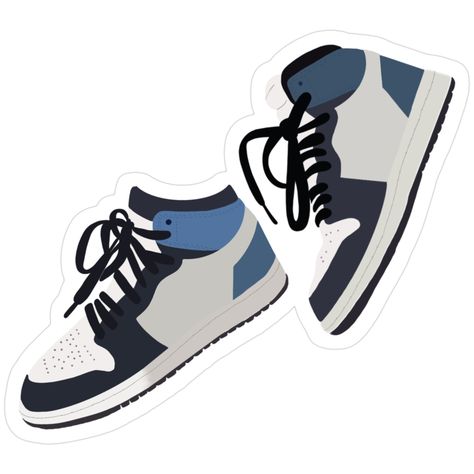 Retro Sneaker Sticker – Classic Streetwear Design