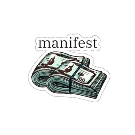 “Manifest” Money Mindset Sticker 💰