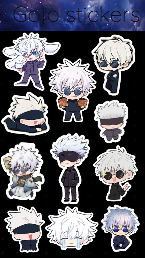 Gojo Stickers – Anime Chibi Collection