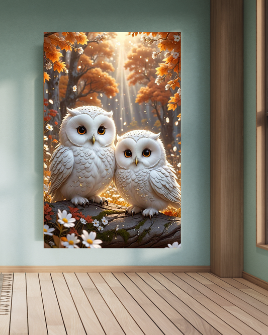 Owls A4 Size Wallpaper