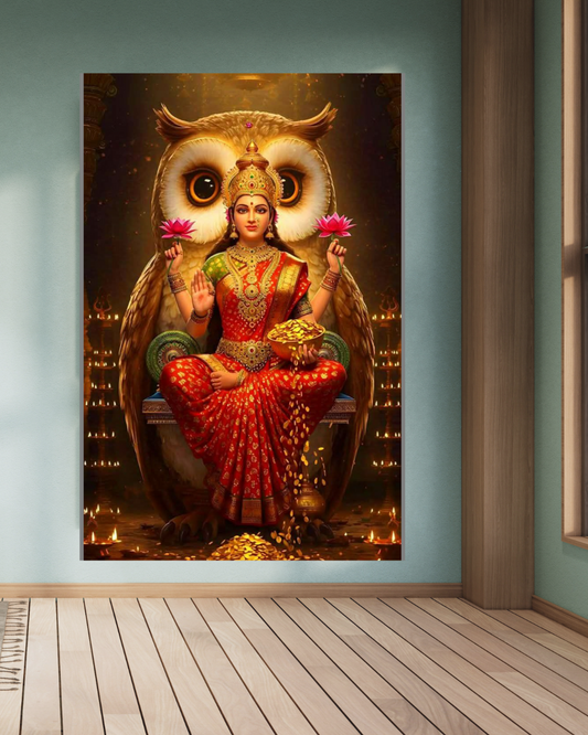 Goddess Laxmi A4 Size Wallpaper