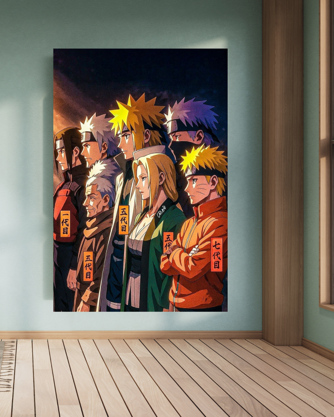 "Legends of the Hokage" 🔥🍃 A4 Size Wallpaper